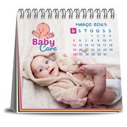 CALENDÁRIO DE MESA WIRE O COM 14 PÁGINAS SEM VERNIZ - Base couchê 300g e Páginas couchê 150g / 6un.