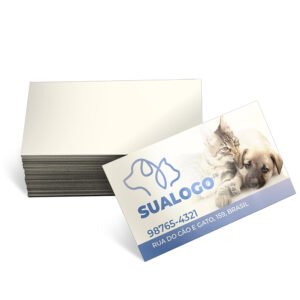 CARTÕES DE VISITA SUPREMO 305G VERNIZ UV VERNIZ UV TOTAL FRENTE - 500un. / 4X0