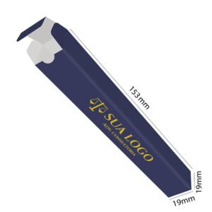 CAIXAS PERSONALIZADAS CAIXA PARA CANETAS RECICLATO 240G - Sem verniz / 10un.