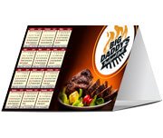 CALENDÁRIO DE MESA BÁSICO COUCHÊ 300G - Verniz UV total frente / 1.000un.