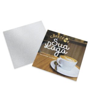 CARTÕES DUPLO PAPÉIS ESPECIAIS SILVER LUX 300G SEM VERNIZ - 50un. / 4X0