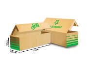 CAIXAS PERSONALIZADAS CAIXAS PARA CARTÃO PAPELÃO ONDULADO 340G PERSONALIZADA - Para 1000 cartões / 50un.
