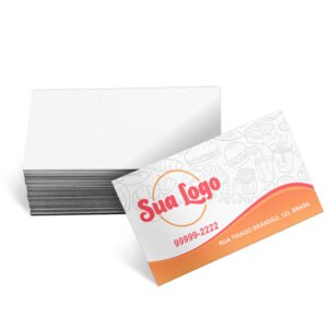 CARTÕES DE VISITA APERGAMINHADO 240G SEM LAMINAÇÃO E SEM VERNIZ UV SEM VERNIZ - 50un. / 4X0