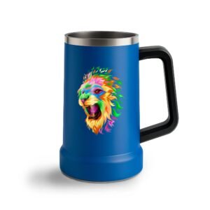 CANECAS COM ADESIVO DTF UV CANECAS TÉRMICAS CERVEJA 700ML - Azul claro / 1un.