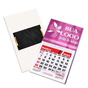 POSTAIS IMANTADO COM CALENDÁRIO SUPREMO 255G - Verniz UV total frente / 500un.