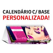 CALENDÁRIO DE MESA WIRE O COM 14 PÁG E BASE PERSONALIZADA SEM VERNIZ - Base e Páginas couchê 250g / 12un.