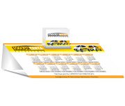 CALENDÁRIO DE MESA PORTA CARTÕES SIMPLES COUCHÊ 300G - Lam fosca frente e verniz localizado frente / 500un.
