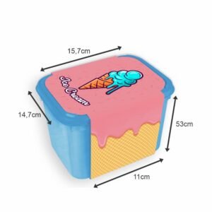CINTA PARA EMBALAGEM POTE DE SORVETE 2L COUCHÊ 150G - 200x600mm