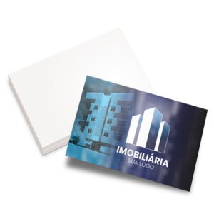 CARTÕES DE VISITA MAX SUPREMO 305G VERNIZ UV VERNIZ UV TOTAL FRENTE - 500un. / 4X0