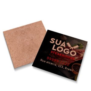 CARTÕES DUPLO KRAFT 250G SEM LAMINAÇÃO E SEM VERNIZ UV SEM VERNIZ - 50un. / 4X0