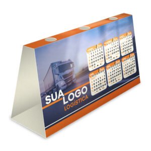 CALENDÁRIO DE MESA PORTA CANETAS HORIZONTAL SUPREMO 305G - Sem verniz / 25un.