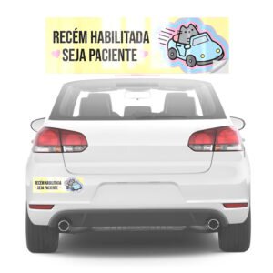 PARA PARACHOQUE BOPP BRANCO COM VERNIZ UV TOTAL 300X90MM - 10un.