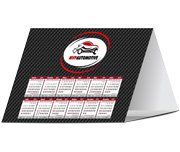 CALENDÁRIO DE MESA BÁSICO COUCHÊ 250G - Sem verniz / 25un.