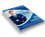 CADERNO IMPRESSÃO DIGITAL CAPA PAPEL PARANÁ 2MM E MIOLO AP 75G MIOLO PERSONALIZADO SEM VERNIZ 150X210MM - 100 folhas / 1un.